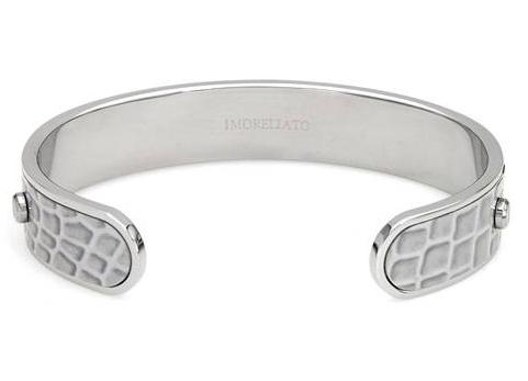 MORELLATO- GENUINE DIAMOND GREY LEATHER BANGLE